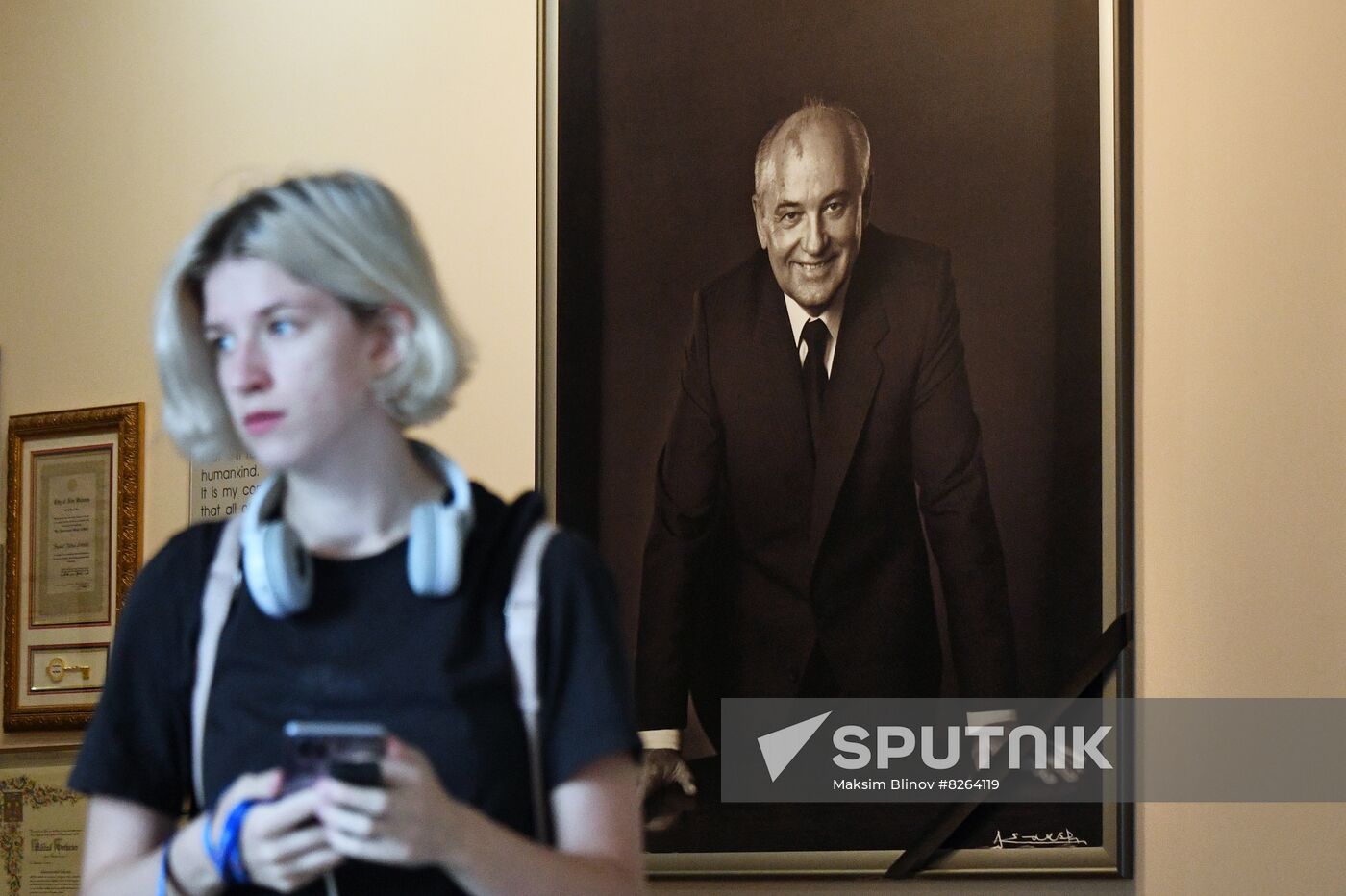 Russia Gorbachev Death Commemoration