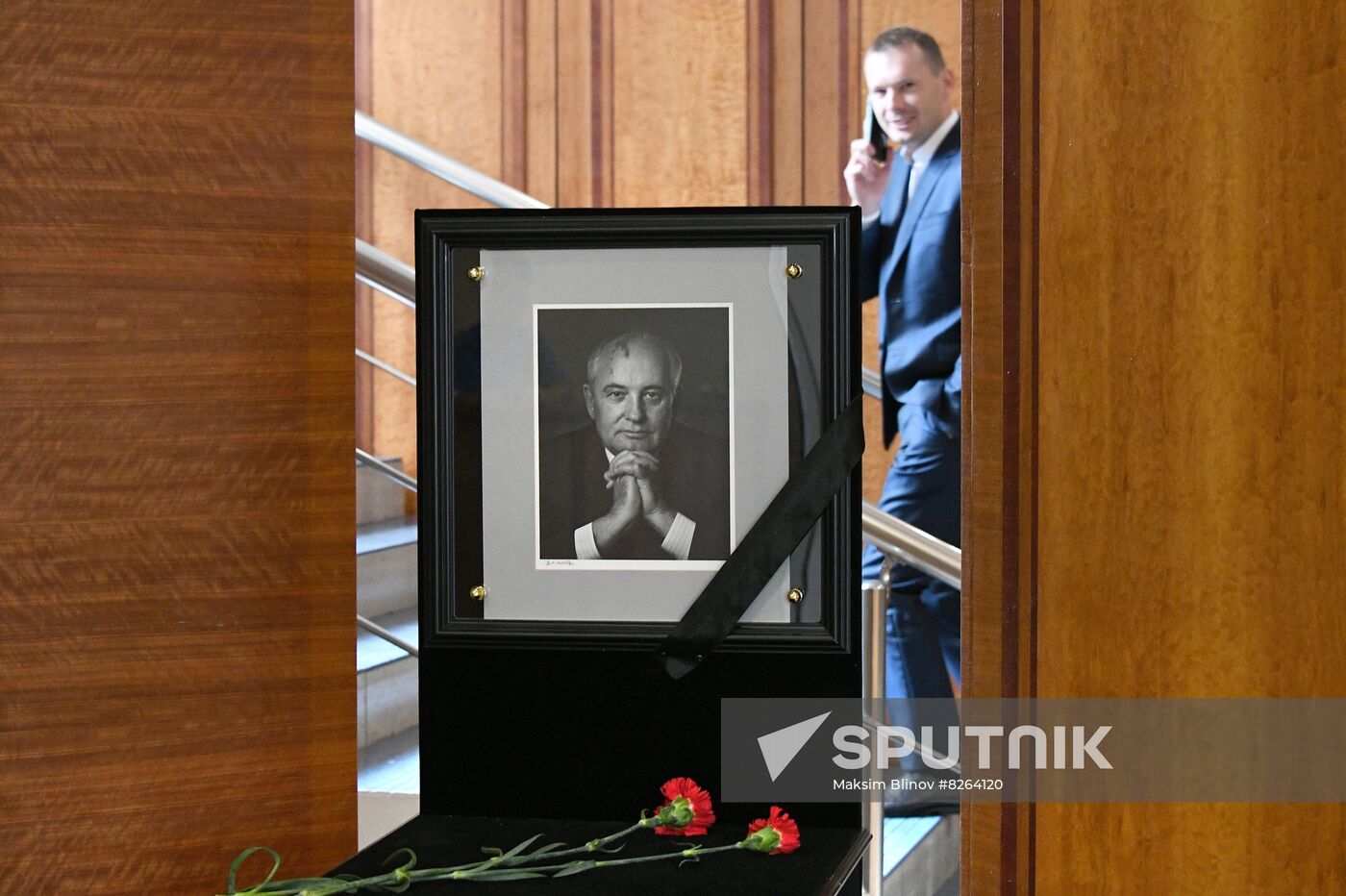 Russia Gorbachev Death Commemoration