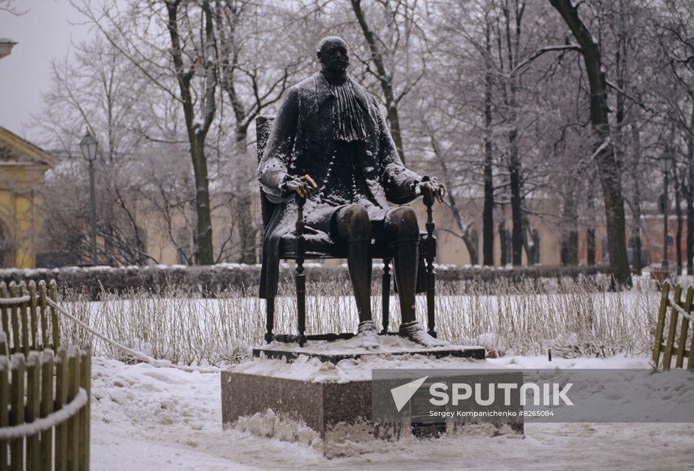 Statue of Peter the Great in the Peter and Paul's Fortress