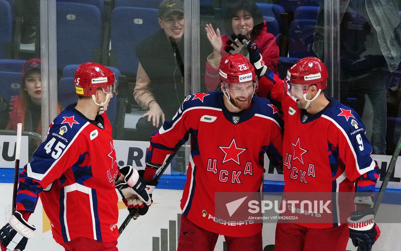 Russia Ice Hockey Kontinental League CSKA - Metallurg