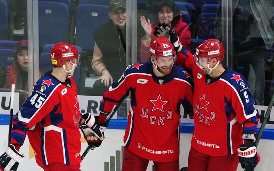 Russia Ice Hockey Kontinental League CSKA - Metallurg