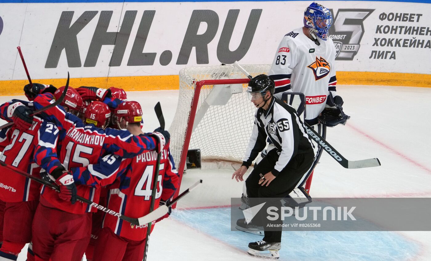 Russia Ice Hockey Kontinental League CSKA - Metallurg