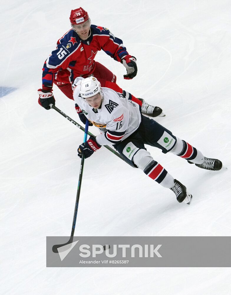 Russia Ice Hockey Kontinental League CSKA - Metallurg