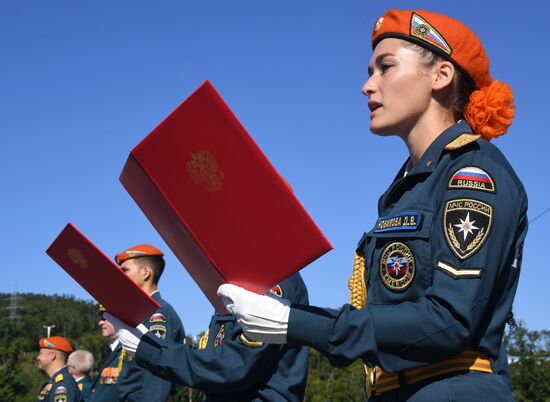 Russia Emergencies Ministry Cadets Oath Taking