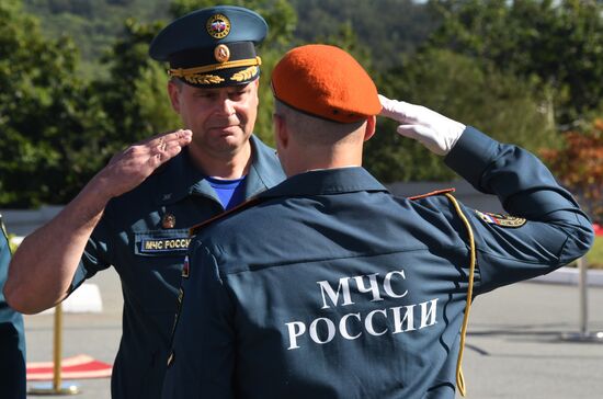 Russia Emergencies Ministry Cadets Oath Taking