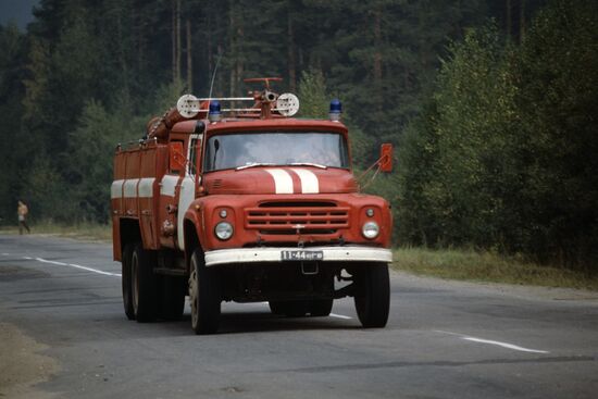 1992 peat-bog fire near Shatura