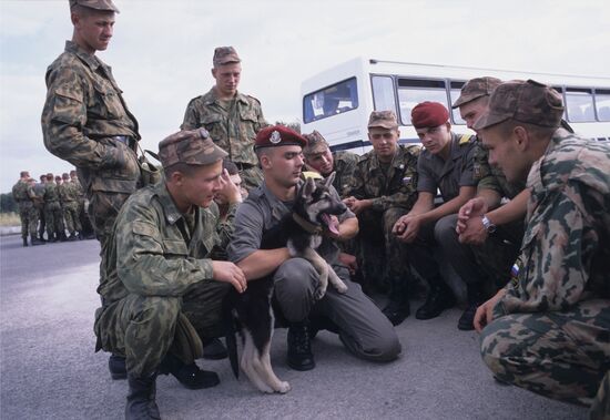 Russian, French airborne forces hold joint military drills in France
