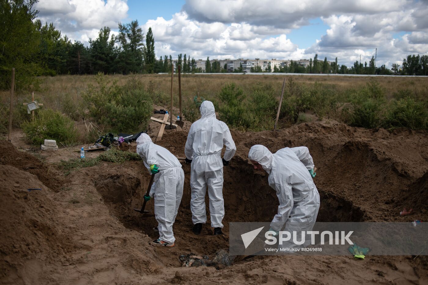 LPR Russia Ukraine Military Operation Reburial