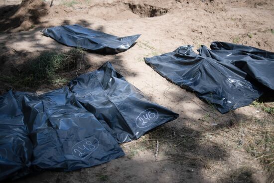 LPR Russia Ukraine Military Operation Reburial
