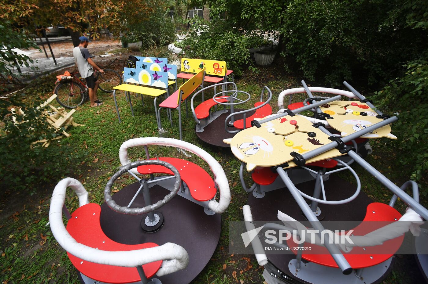 Ukraine Russia Military Operation Kindergarten Repair