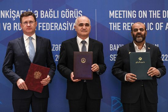 Azerbaijan Russia Iran Transport Corridor