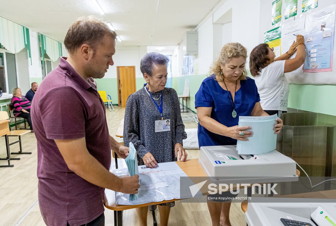 Russia Elections Single Voting Day Vote Counting
