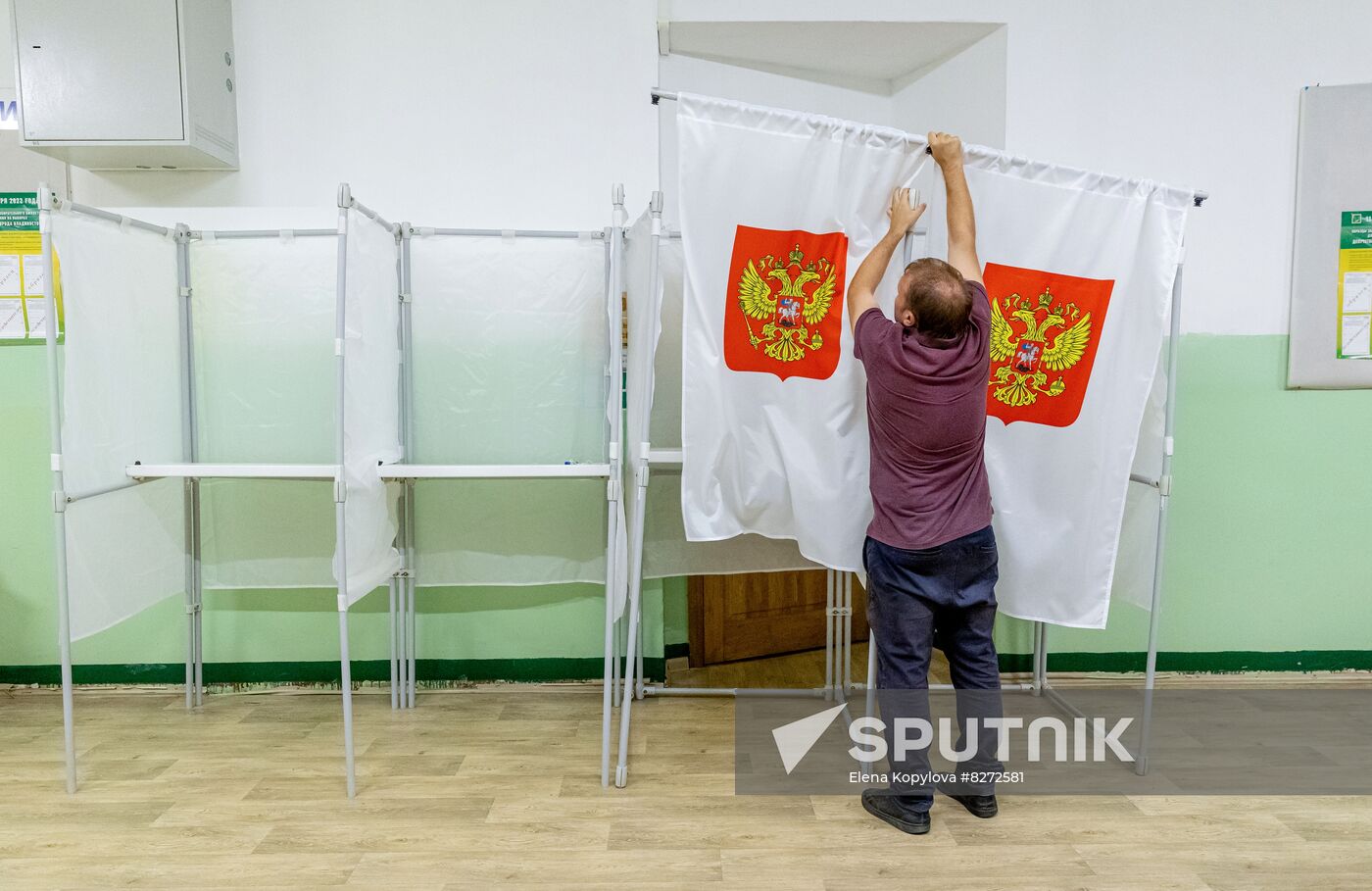 Russia Elections Single Voting Day Vote Counting