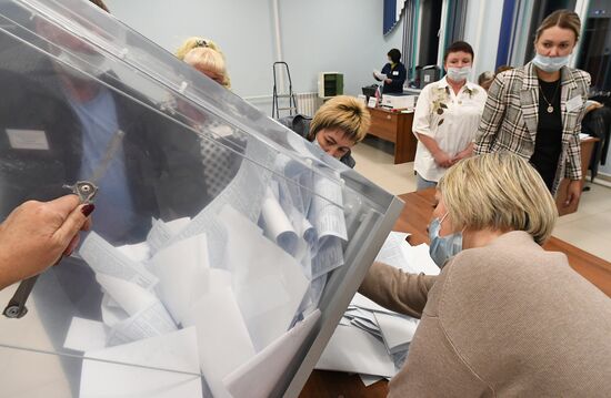 Russia Elections Single Voting Day Vote Counting