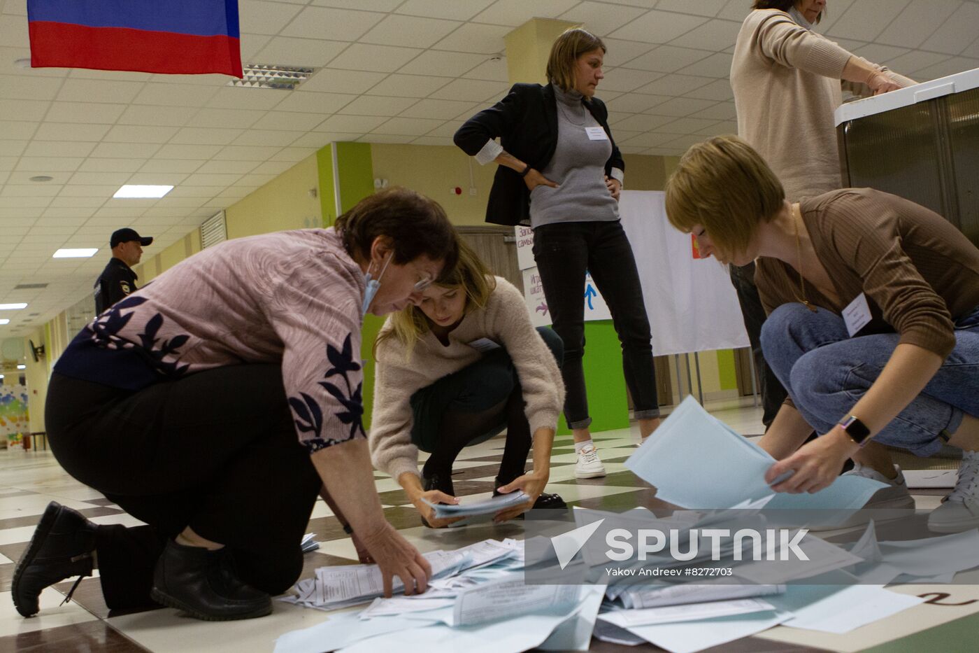 Russia Elections Single Voting Day Vote Counting