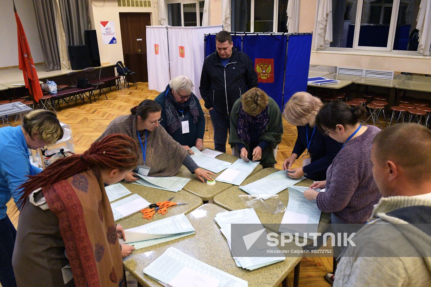 Russia Elections Single Voting Day Vote Counting