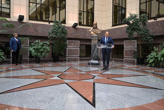 Russia Prince Nevsky Bust Unveiling