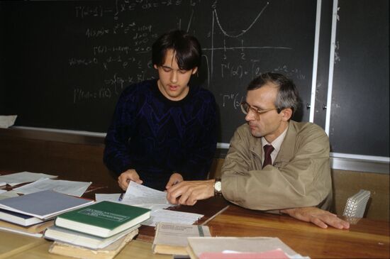 Fourteen-year old university student Artyom Bokov