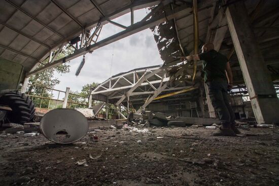 Ukraine Russia Military Operation Shelling