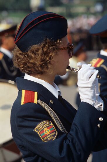 Military parade in Tiraspol