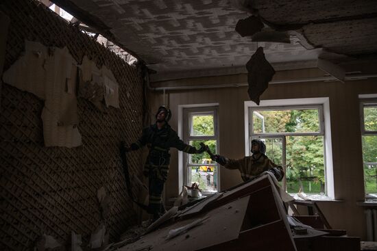 LPR Russia Ukraine Military Operation Shelling