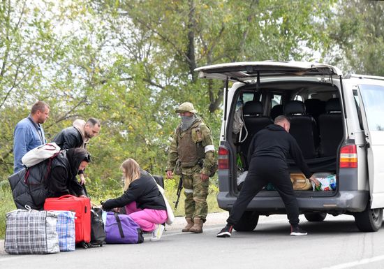 Ukraine Russia Military Operation Checkpoint