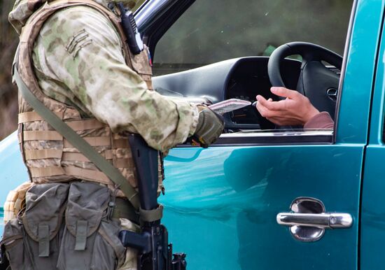 Ukraine Russia Military Operation Checkpoint