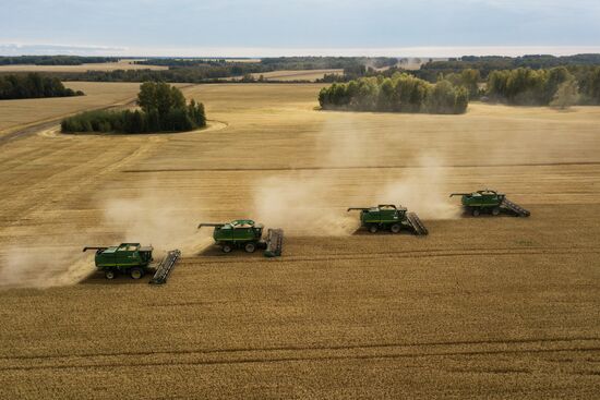 Russia Agriculture Harvesting