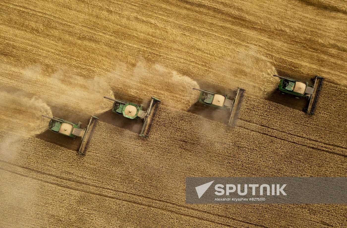 Russia Agriculture Harvesting
