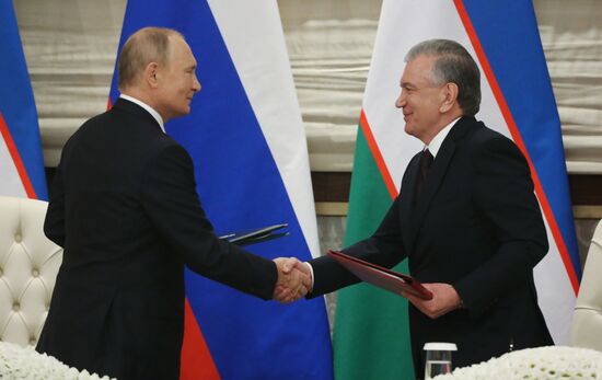 Uzbekistan SCO Putin