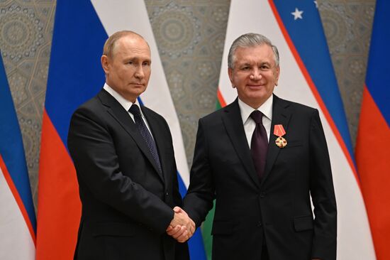 Uzbekistan SCO Putin