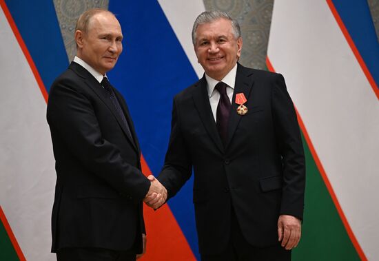 Uzbekistan SCO Putin