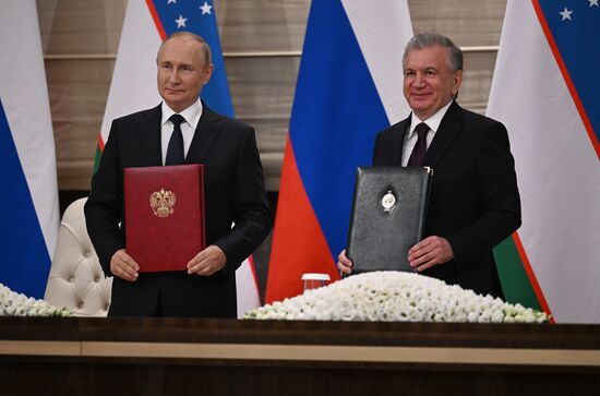 Uzbekistan SCO Putin