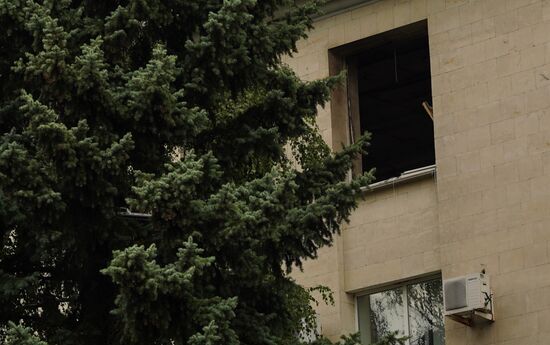LPR Russia Ukraine Military Operation Explosion