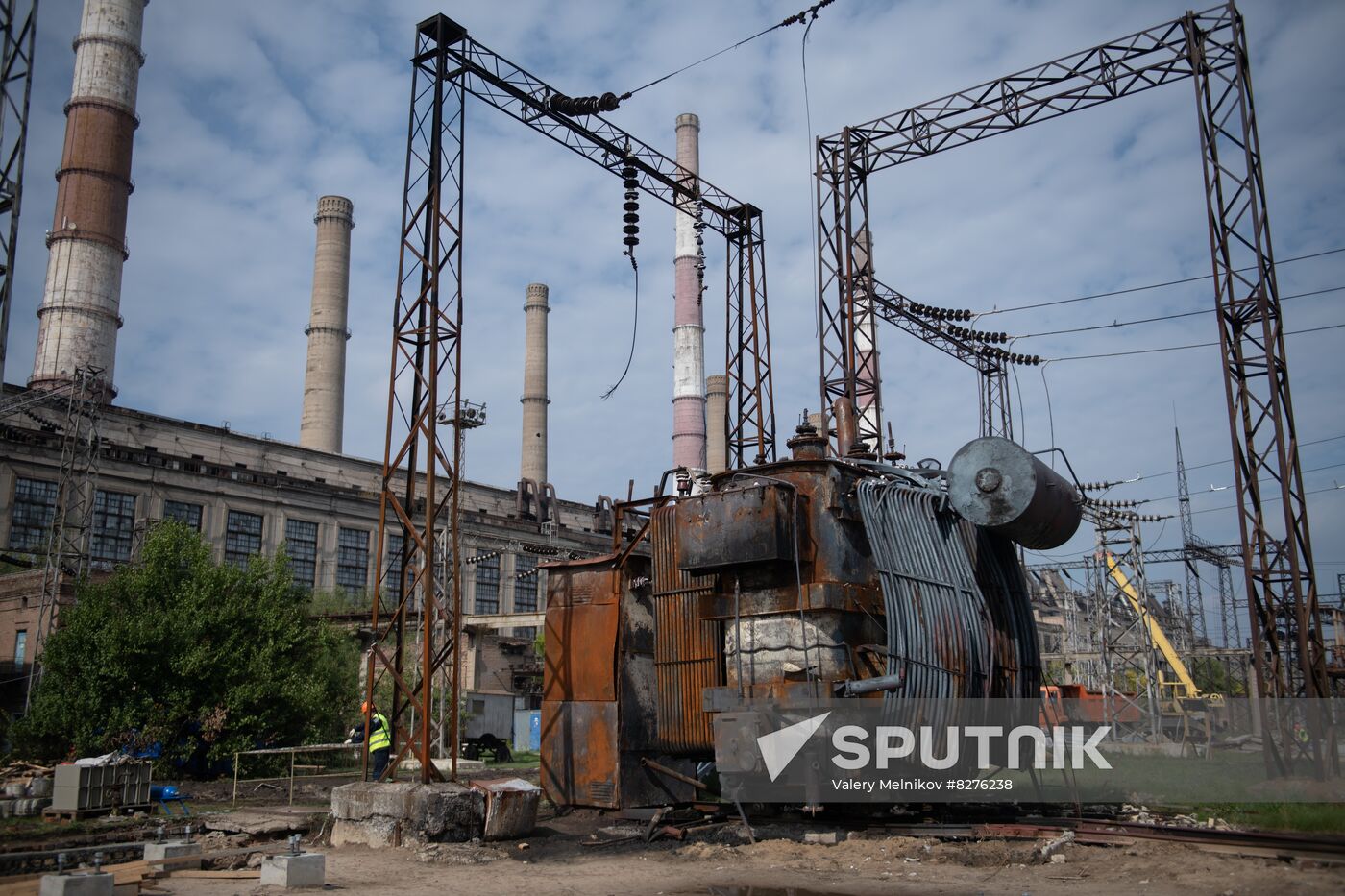LPR Russia Ukraine Military Operation Power Station