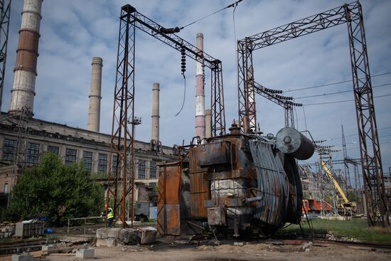 LPR Russia Ukraine Military Operation Power Station