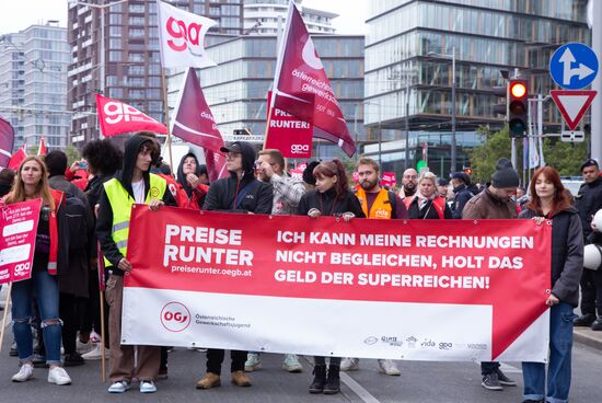 Austria Inflation Protest