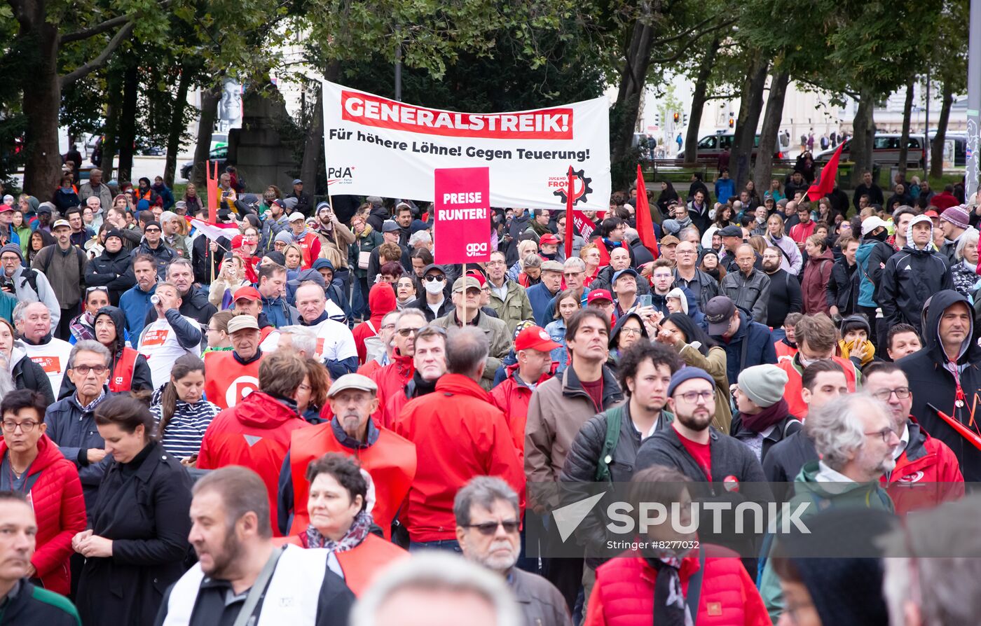 Austria Inflation Protest