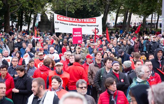 Austria Inflation Protest