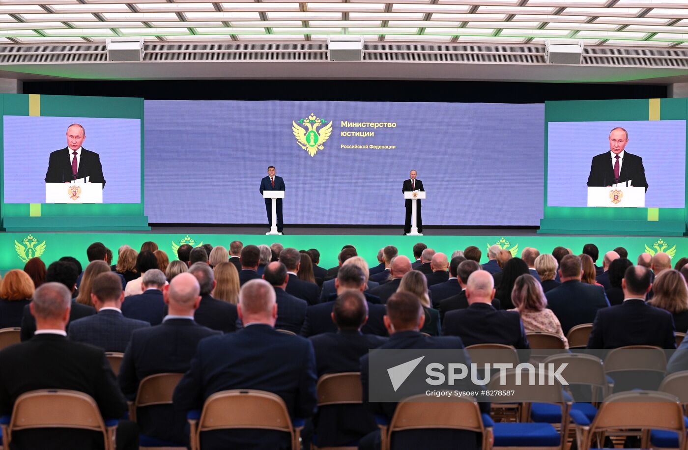 Russia Putin Justice Ministry Anniversary