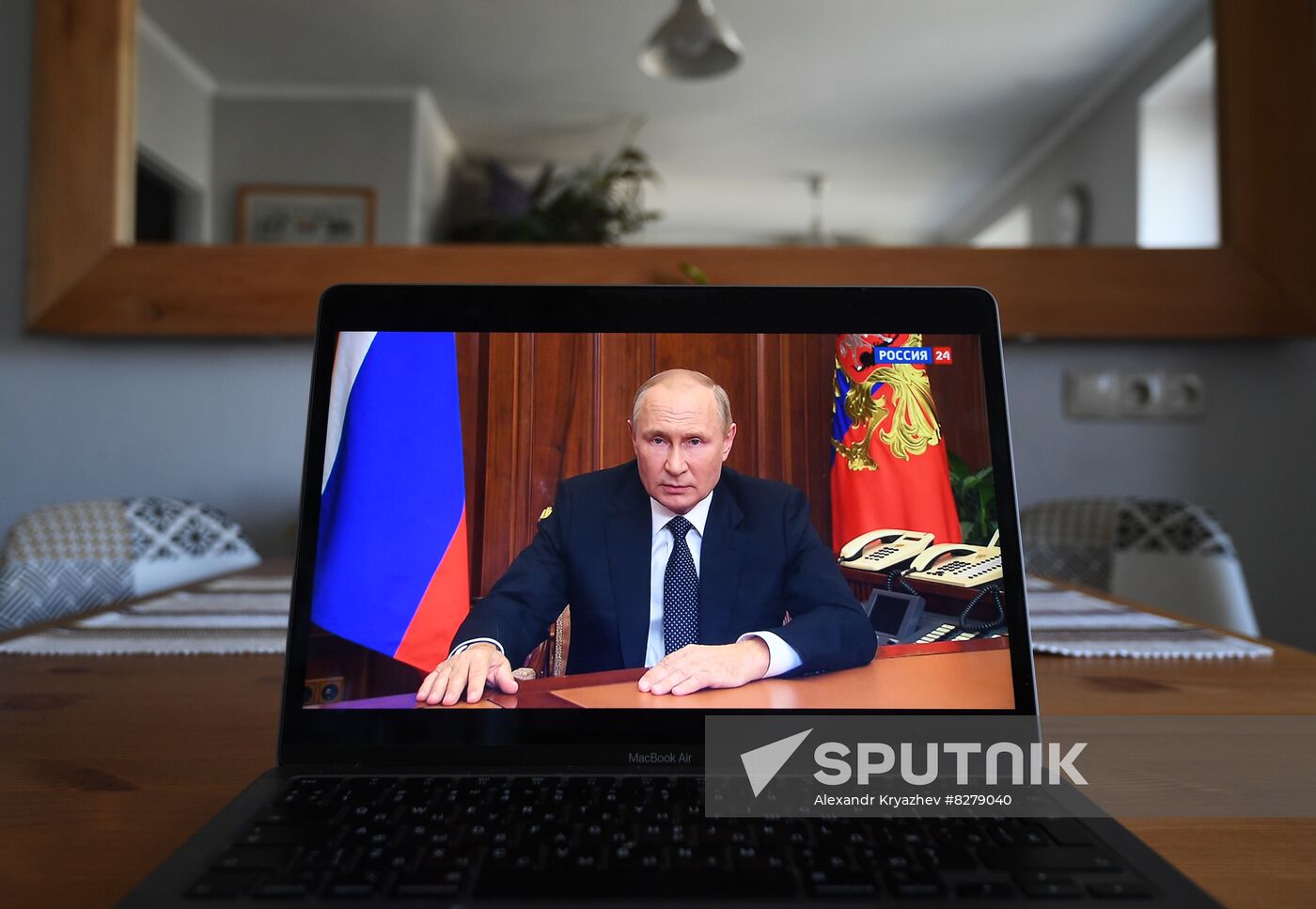 Russia Putin Address Broadcast