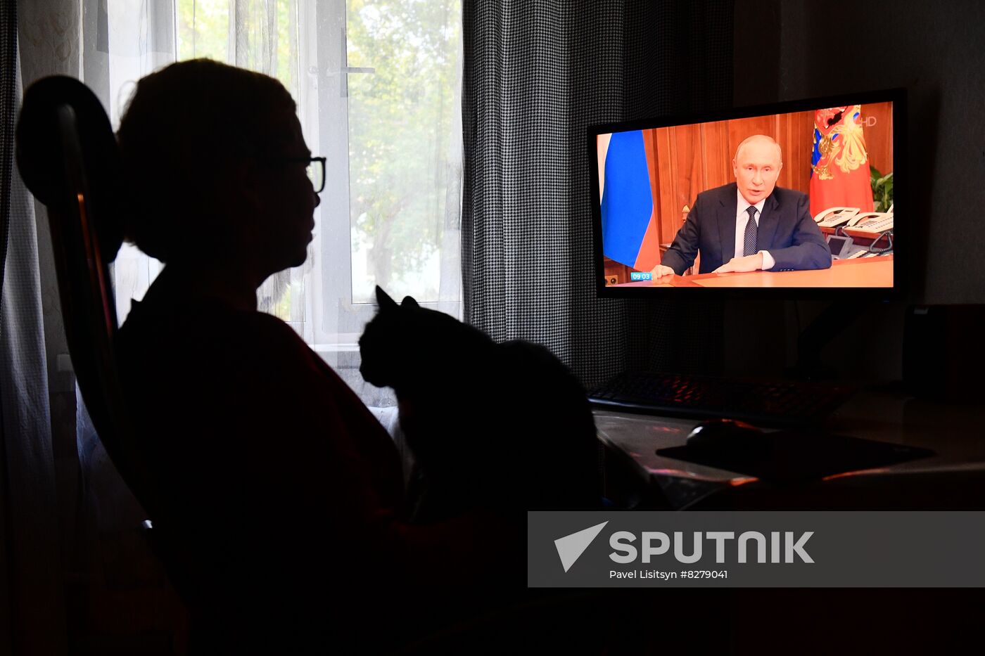 Russia Putin Address Broadcast
