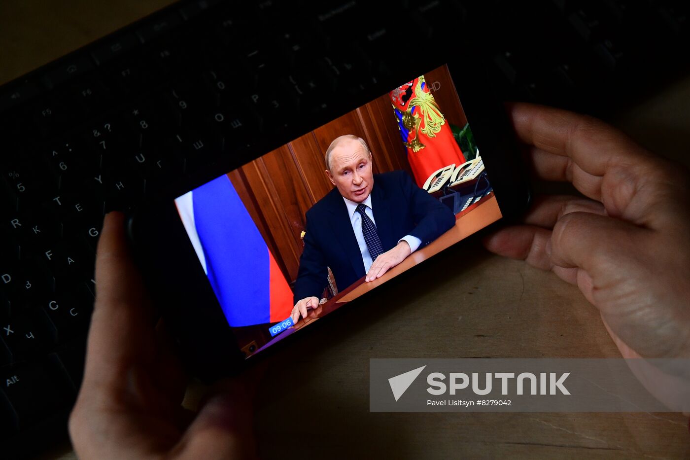 Russia Putin Address Broadcast
