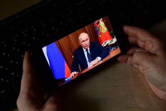 Russia Putin Address Broadcast
