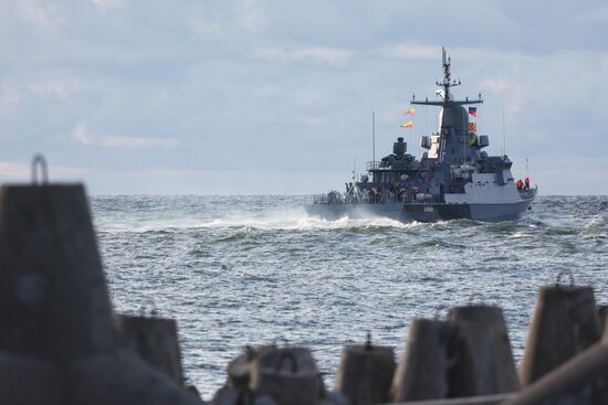 Russia Navy Baltic Fleet Drills
