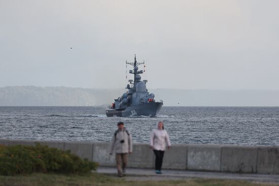 Russia Navy Baltic Fleet Drills