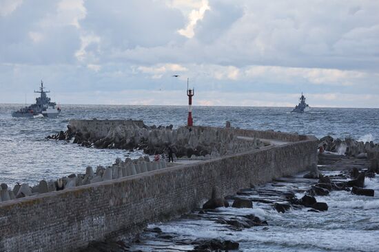 Russia Navy Baltic Fleet Drills