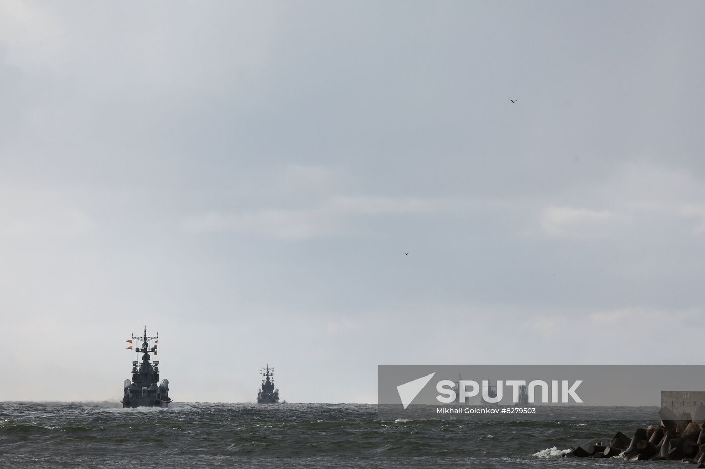 Russia Navy Baltic Fleet Drills