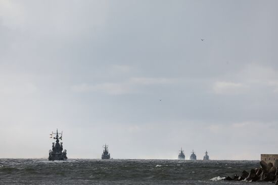 Russia Navy Baltic Fleet Drills