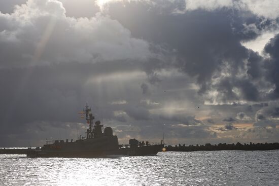 Russia Navy Baltic Fleet Drills